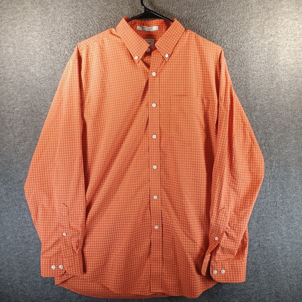L.L. Bean Wrinkle-Free Kennebunk Sport Shirt Mens M Traditional Fit Pocket